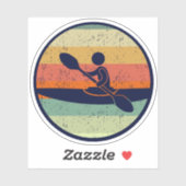 Sticker Cool Kayak Sunset (Feuille)