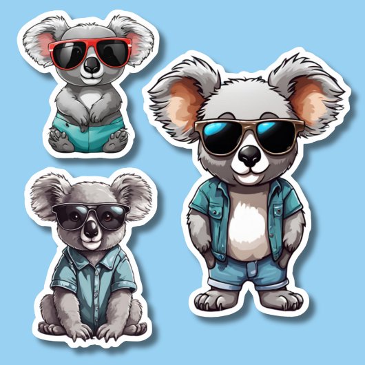 Sticker Cool Koala Set étanche