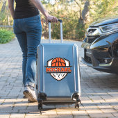 Sticker Cool Orange Black Basketball Sports (Valise Insitu)