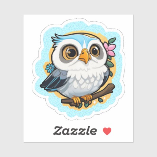 Sticker cool owl (Feuille)