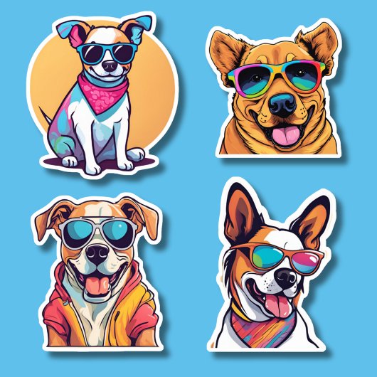 Sticker Cool Pups Ensemble Imperméable