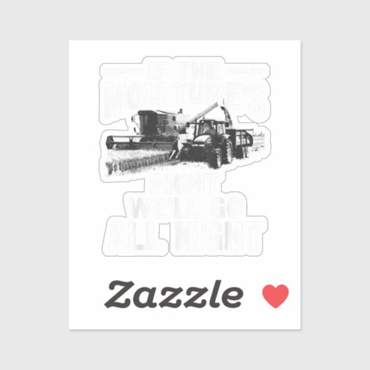 Sticker Cool si l'humidité juste fermier cadeau Funny Far (Feuille)