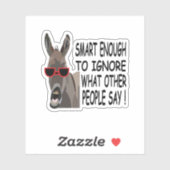Sticker Cool Smart Donkey (Feuille)