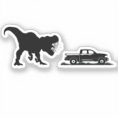 Sticker Cool T-rex Dinosaur Pour Camion (Recto)