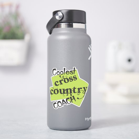 Sticker Coolest Cross Country Coach (HydroFlask)