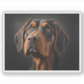 Sticker Coonhound Dog (Devant)