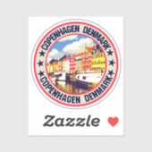 Sticker Copenhague (Feuille)
