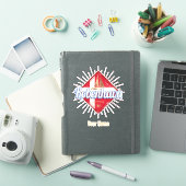 Sticker Copenhague capitale Danemark Retro voilier (Couverture iPad)