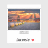 Sticker Copenhague, Danemark (Feuille)