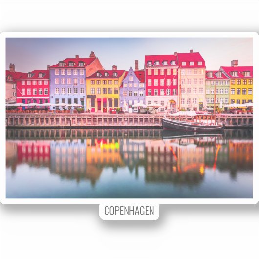 Sticker Copenhague, Danemark (Devant)