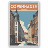 Sticker Copenhague Danemark (Devant)