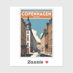 Sticker Copenhague Danemark