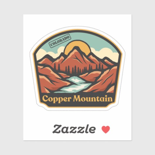 Sticker Copper Mountain, Colorado (Feuille)