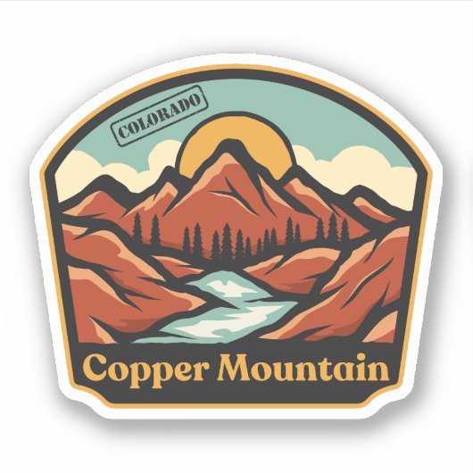 Sticker Copper Mountain, Colorado (Devant)