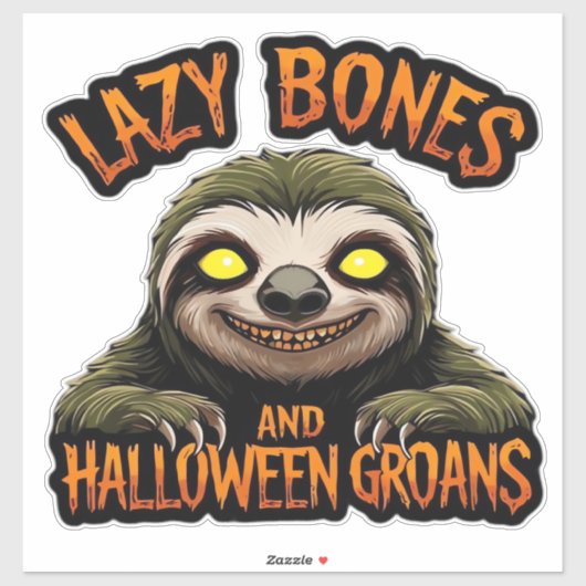 Sticker Copy of Ghost Hedgehog Librarian � Cute Halloween (Feuille)