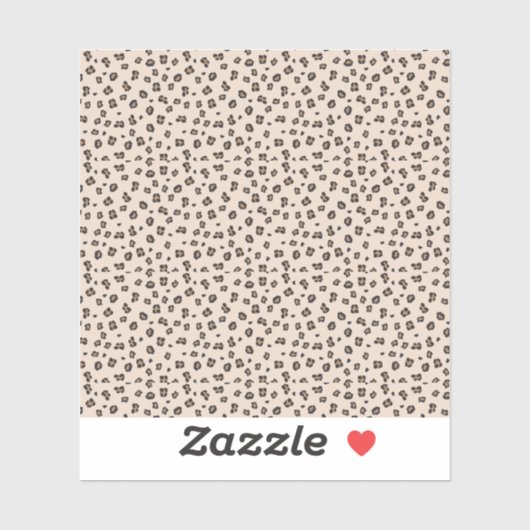 Sticker Coque portable Empreinte de léopard classique (Feuille)