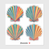 Sticker Coquillage Kaleidoscope (Feuille)