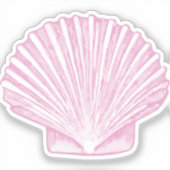 Sticker Coquille Saint-Jacques Rose Côtière (Recto)