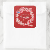 Sticker Coquito Christmas Wreath (Sac)