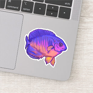 Sticker Coral Beauty Fish, Océan tropical sous l'eau