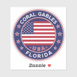 Sticker Coral Gables Floride, Coral Gables