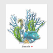 Sticker Coral Reef (Feuille)