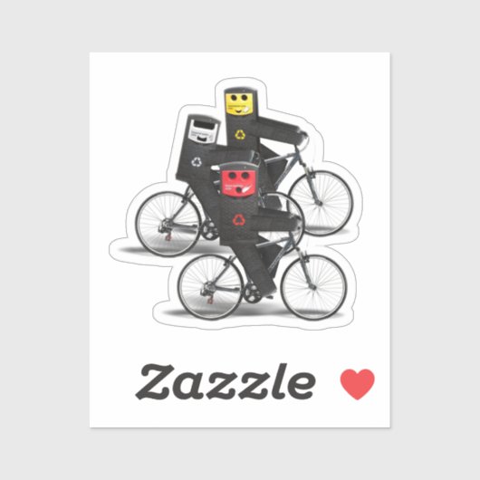 Sticker Corbeilles cyclables (Feuille)
