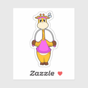 Sticker Corde Fitness Giraffe