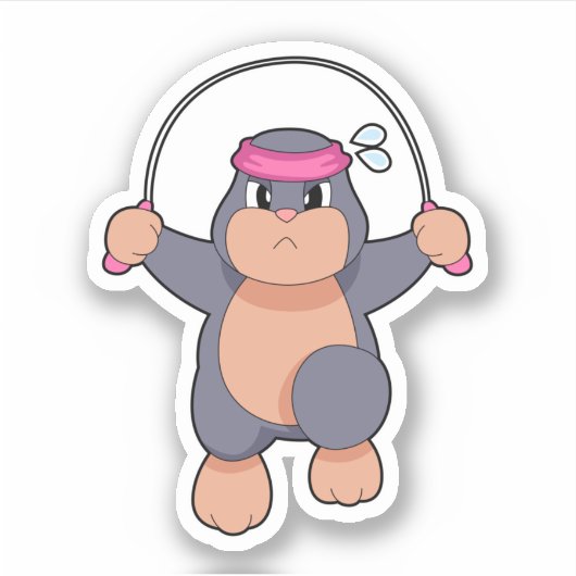 Sticker Corde Mole Fitness (Devant)