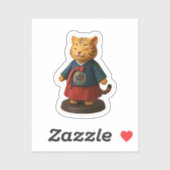 Sticker corée Coeur de Hanbok (Feuille)