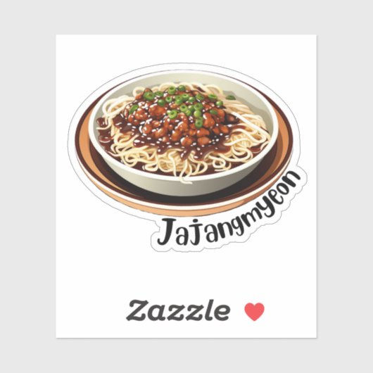 Sticker Coréen Jajangmyeon (Feuille)