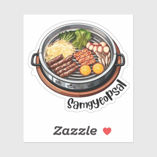 Sticker Coréen Samgyeopsal (Feuille)