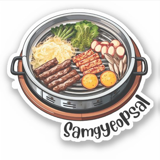 Sticker Coréen Samgyeopsal (Devant)