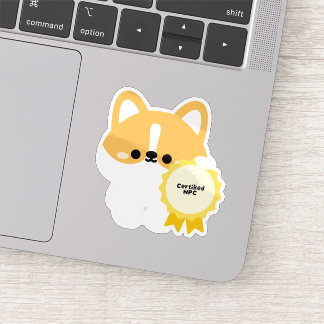 Sticker Corgi PNJ certifié