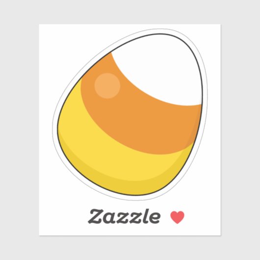Sticker Corne de bonbons d'Halloween (Feuille)