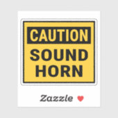 Sticker Corne de son de prudence (Feuille)