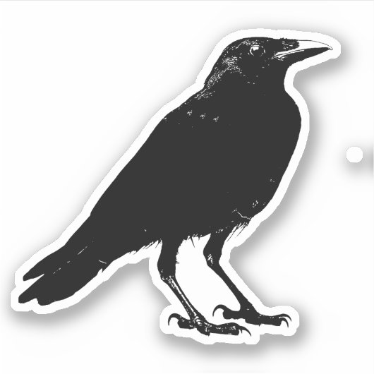 Sticker Corneille noire (Devant)