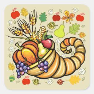 Sticker Cornucopia de Thanksgiving - SRF