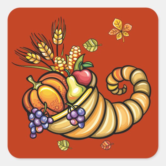 Sticker Cornucopia de Thanksgiving - SRF (Devant)