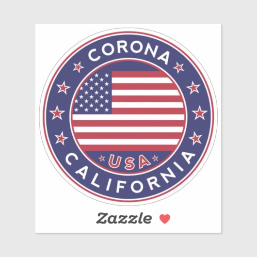 Sticker Corona California, Corona (Feuille)