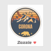 Sticker Corona, Californie (Feuille)
