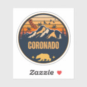 Sticker Coronado, Californie (Feuille)