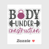 Sticker Corps en construction (Feuille)