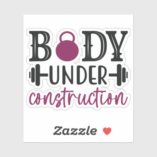 Sticker Corps en construction (Feuille)