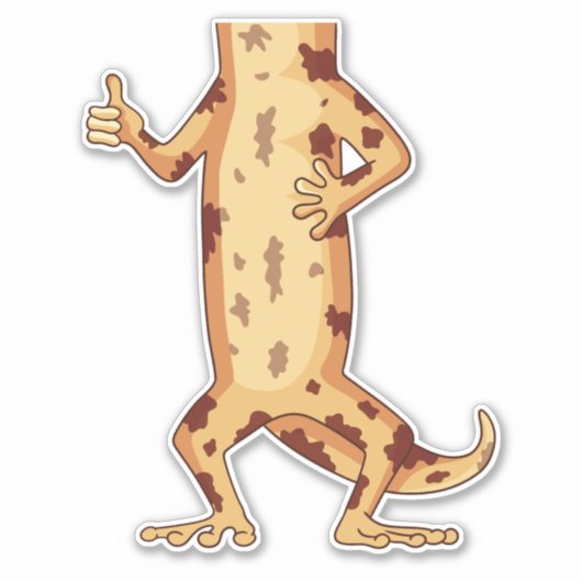STICKER CORPS GECKO CRÉÉ (Devant)