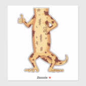 STICKER CORPS GECKO CRÉÉ (Feuille)