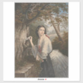 Sticker Corresponde secrète : Note de fille à l'amour inte (Feuille)