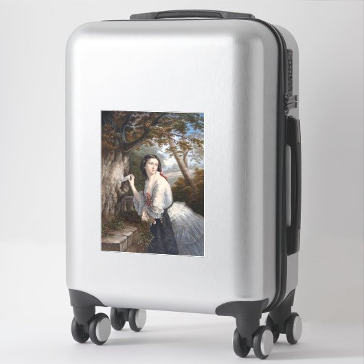 Sticker Corresponde secrète : Note de fille à l'amour inte (Sur valise)