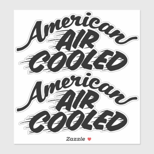 Sticker Corvair américain refroidi à l'air Lettering Vinyl (Feuille)