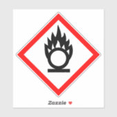 Sticker COSHH comburant (Feuille)